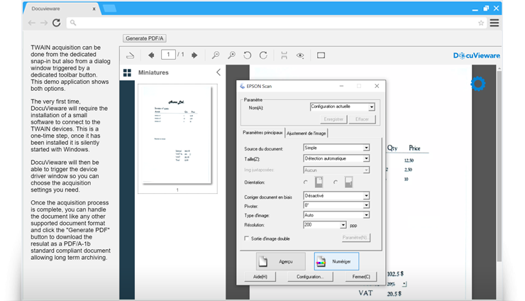 TWAIN Acquisition Demo